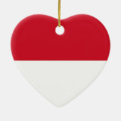 インドネシア-インドネシア国旗 セラミックオーナメント (裏面)