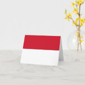 インドネシア(インドネシア)旗 カード (黄色い花)