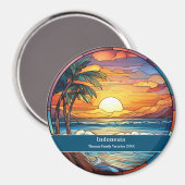 インドネシア カスタム ビーチ ヴァケーション マグネット (正面/裏面)