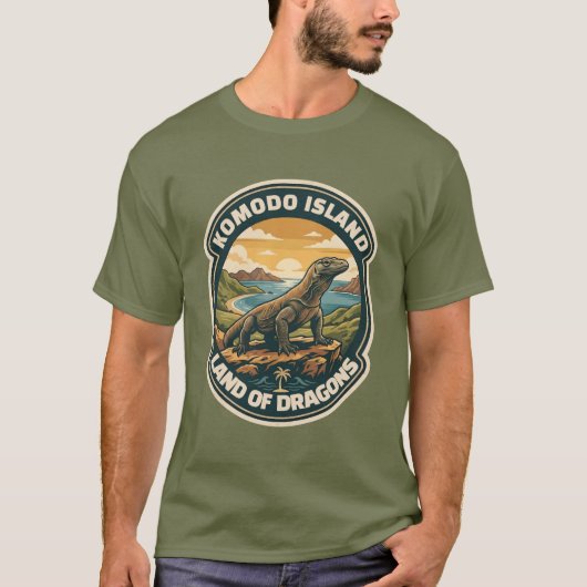 インドネシア コモド島国立公園 ヴィンテージ Tシャツ (正面)
