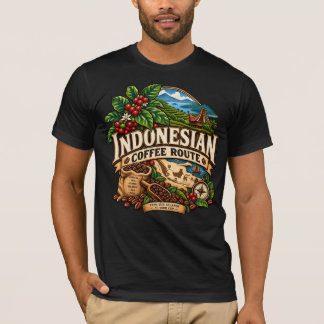 インドネシア コーヒー ルート Tシャツ