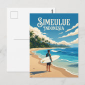 インドネシア シムルー島 ポストカード (正面/裏面)