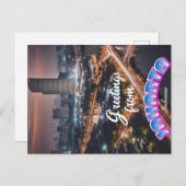 インドネシア・ジャカルタからの挨拶 ポストカード (正面/裏面)