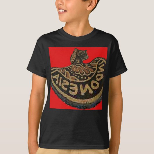 インドネシア ジャワ島の影絵人形文化芸術 Tシャツ (正面)