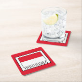 インドネシア スクエアペーパーコースター (インサイチュ)