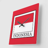 インドネシア スクエア壁時計 (傾斜)