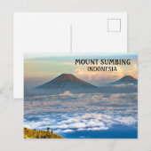 インドネシア スマビン山 写真 ポストカード (正面/裏面)