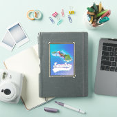インドネシア スマンバ島の旅行地図 シール (iPadカバー)