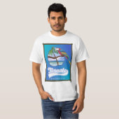 インドネシア+ニアス島の旅行地図 Tシャツ (正面フル)
