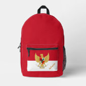 インドネシア,バックパック,インドネシア国旗,ガルーダ プリントバックパック (正面)