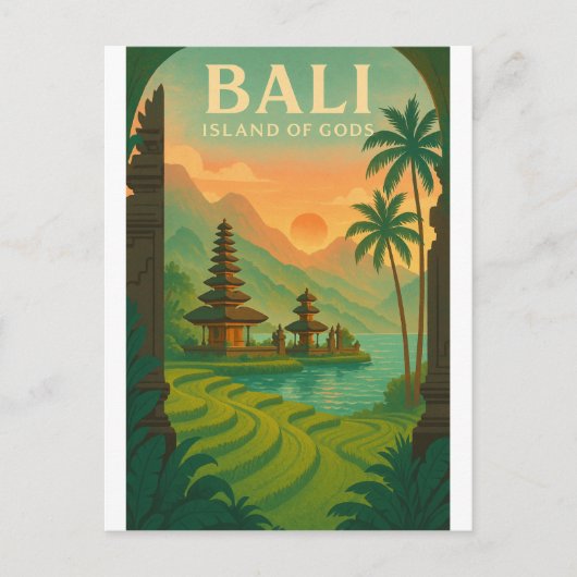 インドネシア・バリ島へ行こう – 島旅 2026 ポストカード (正面)