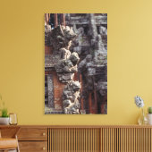 インドネシア、バリ、ウブド、ヒンドゥー教の石彫刻 キャンバスプリント (インサイチュ (リビング))