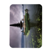 インドネシア、バリ、ウルンダヌ寺。 マグネット (縦)