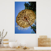 インドネシア、バリ |テンプルアンブレラ ポスター (キッチン)