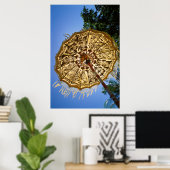 インドネシア、バリ |テンプルアンブレラ ポスター (ホームオフィス)