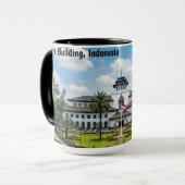 インドネシア バンドン ヘリテージ ゲドゥン サテ マグカップ (正面左)