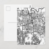 インドネシア ペカンバル 市街地図 ポストカード (正面/裏面)