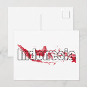 インドネシア ポストカード (正面/裏面)