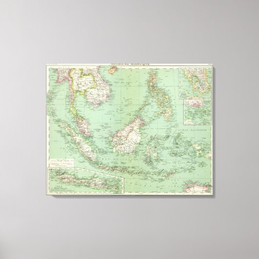 インドネシア、マレーシア キャンバスプリント (正面)