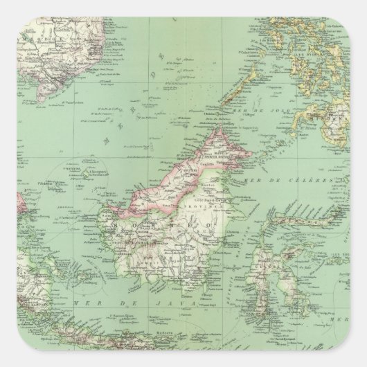 インドネシア、マレーシア スクエアシール (正面)