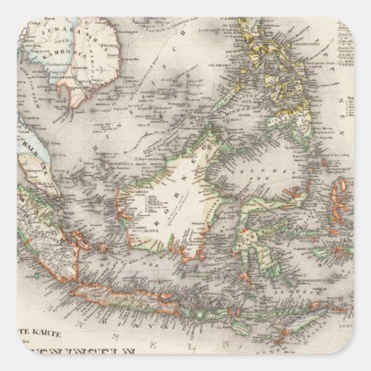 インドネシア、マレーシア スクエアシール (正面)