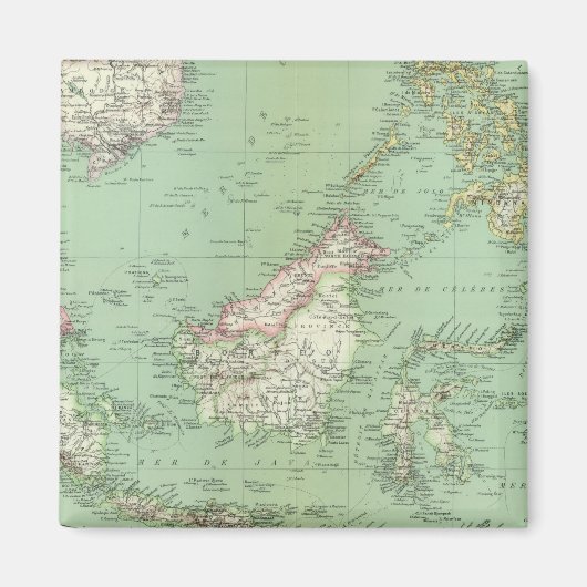 インドネシア、マレーシア マグネット (正面)