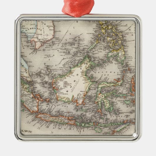 インドネシア、マレーシア メタルオーナメント (正面)