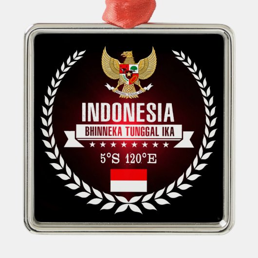 インドネシア メタルオーナメント (正面)