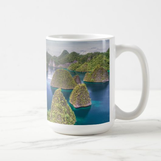 インドネシア ワヤグ島の風景 コーヒーマグカップ (右)