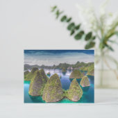 インドネシア,ワヤグ島の風景 ポストカード (スタンド正面)