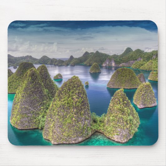 インドネシア ワヤグ島の風景 マウスパッド (正面)