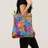 インドネシア・南タンゲラン市地図 トートバッグ (クローズアップ)