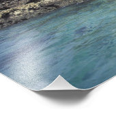 インドネシア。海岸沿いの岩層 フォトプリント            (角)