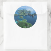 インドネシア、西パプア。エアオブラジャアンパット ラウンドシール (バッグ)