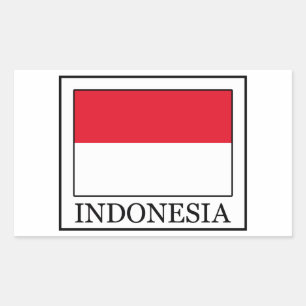 インドネシア 長方形シール