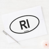 インドネシア「RI」 楕円形シール (封筒)