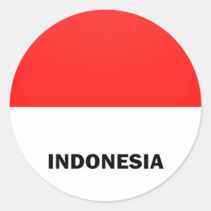 インドネシアRoundelの質の旗 ラウンドシール