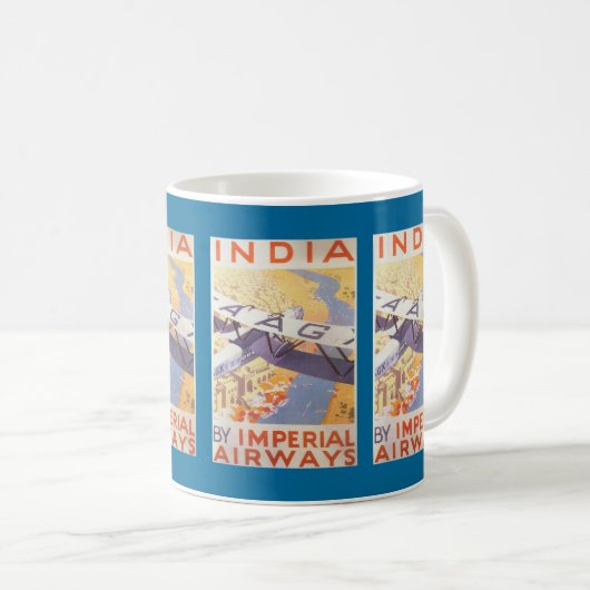インドバイインペリアルエアウェイズ コーヒーマグカップ (正面右)