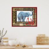 インドプリント#1 ポスター (キッチン)