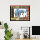 インドプリント#1 ポスター (ホームオフィス)