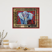 インドプリント#3 ポスター (キッチン)