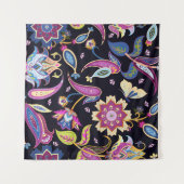 インドペイズリー型 タペストリー (正面(横))