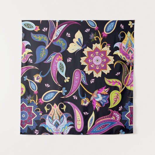 インドペイズリー型 タペストリー (正面)