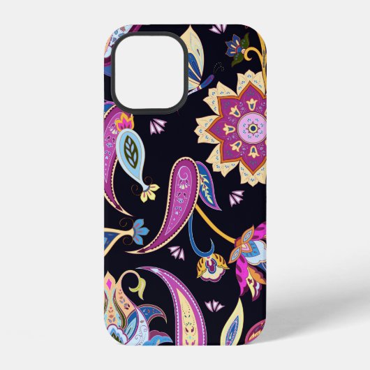 インドペイズリー型 iPhoneケース (裏面)