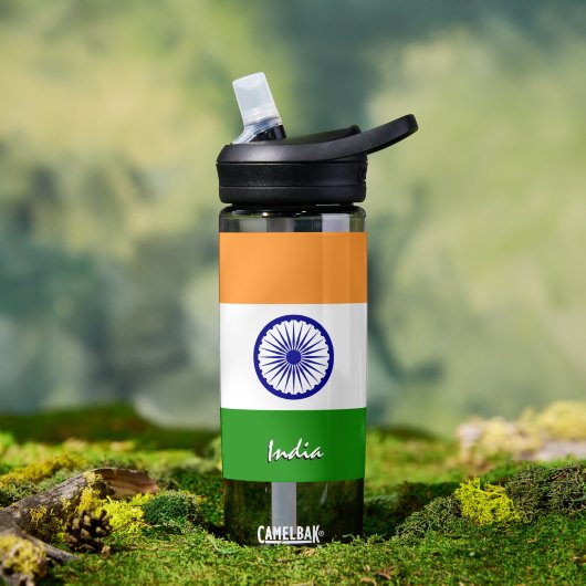 インドボトル愛国的インディアン国旗 ウォーターボトル (アウトドア)