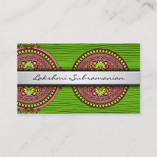 インドモダンディスクプロフェッショナル名刺 名刺 (正面)