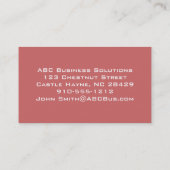 インドモダンペイズリープロフェッショナル名刺 名刺 (裏面)