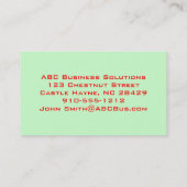 インドモダンペイズリー名刺 名刺 (裏面)