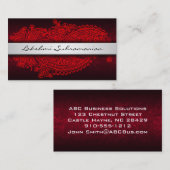 インドモダンペイズリー名刺 名刺 (正面/裏面)