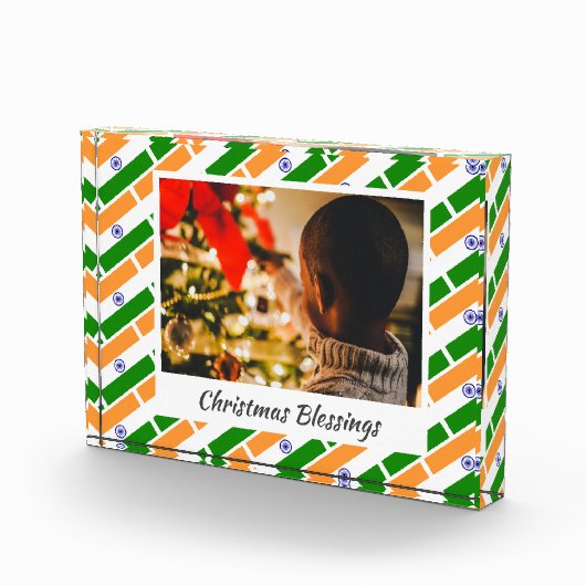 インドモダン国旗のクリスマス記念 フォトブロック (右)